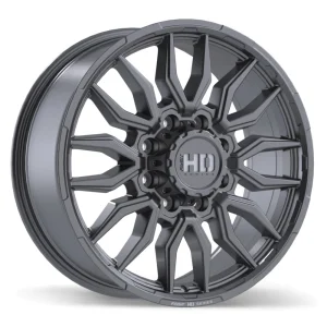 Fast HD – Grit – Gunmetal – 20″x8.5″ 47mm – All weather Wheels – F279-2085-98MT+47C244